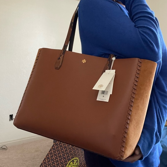 New, blake mixed material tote bag - Picture 14 of 15